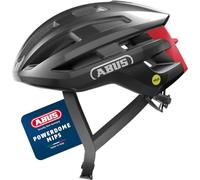 ABUS Casco de ciclismo de carretera PowerDome MIPS - casco de ciclismo ligero con sistema de ventilación inteligente y protección contra impactos - Made in Italy - para hombre y mujer - gris oscuro, S