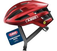 ABUS Casco de ciclismo de carretera PowerDome MIPS - casco de ciclismo ligero con sistema de ventilación inteligente y protección contra impactos - Made in Italy - para hombre y mujer - rojo, talla S