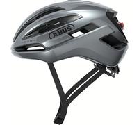 ABUS Casco de Ciclismo Taipan LED para Gravel y Carretera, Graphite Silver, L