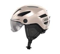 ABUS casco de ciudad Pedelec 2.0 ACE - casco de bicicleta con luz trasera, visera, cubierta para la lluvia, protección para las orejas - para hombres y mujeres