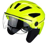 ABUS casco de ciudad Pedelec 2.0 ACE - casco de bicicleta con luz trasera, visera, cubierta para la lluvia, protección para las orejas - para hombres y mujeres