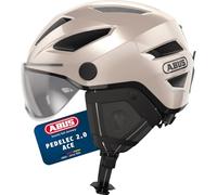 ABUS Pedelec 2.0 ACE City Bike Helmet with Rear Light, Visor, Rain Protection, Ear Pads for Men and Women