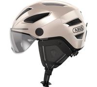 ABUS casco de ciudad Pedelec 2.0 ACE - casco de bicicleta con luz trasera, visera, cubierta para la lluvia, protección para las orejas - para hombres y mujeres