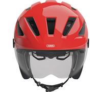 ABUS casco de ciudad Pedelec 2.0 ACE - casco de bicicleta con luz trasera, visera, cubierta para la lluvia, protección para las orejas - para hombres y mujeres