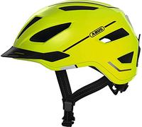 Casco de bicicleta urbano amarillo fluor Abus Pedelec 2.0 con iluminación ( Amarillo flúor / L )