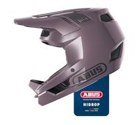 ABUS Casco Downhill HiDrop, Casco Integral, Ash Purple, Talla L | Casco de ciclismo certificado ASTM con carcasa ABS para MTB, Downhill, Enduro y Bikepark, adultos y jóvenes