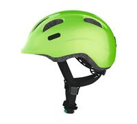 ABUS Casco infantil Smiley 2.0 - Casco de bicicleta robusto para niñas y niños - Verde (centelleante), talla M