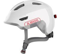 ABUS Casco infantil Smiley 3.0 ACE LED - casco de bicicleta con luz - ajuste profundo y espacio para una coleta - para niñas y niños