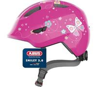 ABUS Casco infantil Smiley 3.0 – ajuste bajo y espacio para coleta – niñas y niños