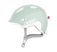 ABUS Casco infantil Smiley 3.0 LED, casco de bicicleta con luz, ajuste profundo y espacio para una coleta, para niñas y niños
