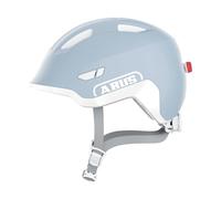 ABUS Casco infantil Smiley 3.0 LED, casco de bicicleta con luz, ajuste profundo y espacio para una coleta, para niñas y niños