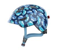 ABUS Casco infantil Smiley 3.0 LED - Casco de bicicleta con luz - ajuste profundo y espacio para una trenza - para niñas y niños