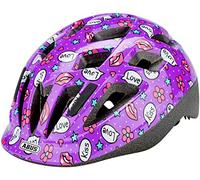 ABUS Casco infantil Smooty 2.0 - Casco de ciclismo robusto para niños pequeños en el asiento del copiloto - para niñas y niños - Morado con dibujo, talla S
