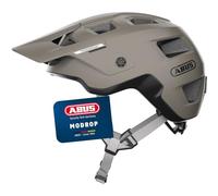 ABUS Casco MTB MoDrop para Bicicleta de Montaña, Gris, M