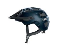 ABUS Casco MTB MoTrip - casco de ciclismo robusto con visera ajustable en altura para ciclistas de montaña - ajuste personalizado - unisex - azul brillante, S