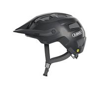 ABUS Casco MTB MoTrip MIPS - casco de ciclismo para una introducción segura al ciclismo de montaña - con protección contra impactos - para hombres y mujeres - negro brillante, talla M