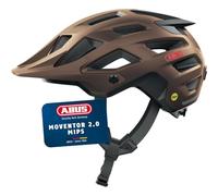 ABUS Casco MTB Moventor 2.0 MIPS, Casco Bicicleta Marrón, Talla S