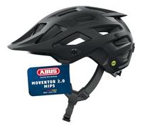 ABUS Casco MTB Moventor 2.0 MIPS, Casco Bicicleta Negro, Talla S
