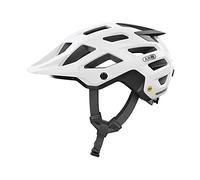 ABUS Casco MTB Moventor 2.0 MIPS - Casco de ciclismo con protección contra impactos para uso off-road - Casco all-mountain, unisex - Blanco brillante, talla S
