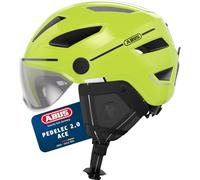 ABUS Pedelec 2.0 ACE City Bike Helmet with Rear Light, Visor, Rain Protection, Ear Pads for Men and Women
