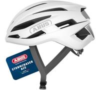 ABUS Casco StormChaser ACE para ciclismo de carretera - casco ligero para ciclismo de competición, cicloturismo y ciclocross - para hombre y mujer - talla M, blanco