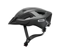 ABUS Casco urbano Aduro 2.0 - casco de bicicleta polivalente con luz - en diseño deportivo para el tráfico urbano - para hombres y mujeres - titanio (grisáceo), talla L