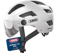 ABUS Casco urbano Hyban 2.0 ACE - casco de bicicleta con visera, ligero y carcasa dura ABS - para hombres y mujeres