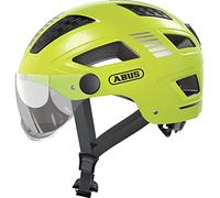 ABUS Casco urbano Hyban 2.0 ACE - casco de bicicleta con visera, ligero y carcasa dura ABS - para hombres y mujeres - amarillo, talla M