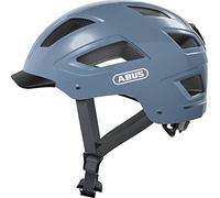 ABUS Casco urbano Hyban 2.0 - casco de bicicleta con luz trasera, carcasa dura ABS, buen ajuste - para hombres y mujeres