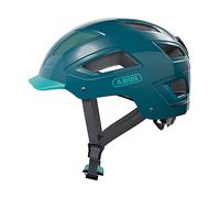 ABUS Casco urbano Hyban 2.0 - casco de bicicleta con luz trasera, carcasa dura ABS, buen ajuste - para hombres y mujeres