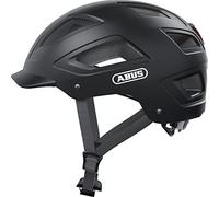 ABUS Casco urbano Hyban 2.0 - casco de bicicleta con luz trasera, carcasa dura ABS, buen ajuste - para hombres y mujeres