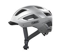 ABUS Casco urbano Hyban 2.0 - casco de bicicleta con luz trasera, carcasa dura ABS, buen ajuste - para hombres y mujeres