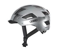 ABUS Casco urbano Hyban 2.0 - casco de bicicleta con luz trasera, carcasa dura ABS, buen ajuste - para hombres y mujeres