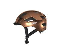 ABUS Casco urbano Hyban 2.0 - casco de bicicleta con luz trasera, carcasa dura ABS, buen ajuste - para hombres y mujeres