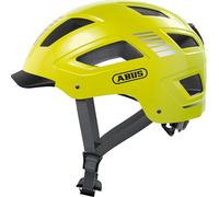 ABUS Casco urbano Hyban 2.0 - casco de bicicleta con luz trasera, carcasa dura ABS, buen ajuste - para hombres y mujeres
