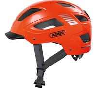 ABUS Hyban 2.0 - Casco de bicicleta urbana robusto para uso diario con carcasa dura ABS - Para hombre y mujer - Naranja, talla L