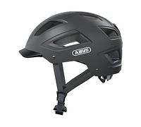 ABUS Casco urbano Hyban 2.0 - casco de bicicleta con luz trasera, carcasa dura ABS, buen ajuste - para hombres y mujeres