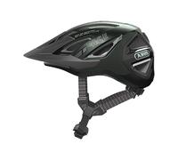 ABUS Casco urbano Urban-I 3.0 ACE - casco de bicicleta deportivo con luz LED trasera, visera prolongada y cierre magnético - para hombre y mujer - verde, talla L