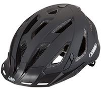 ABUS Casco urbano Urban-I 3.0 - casco de bicicleta con luz trasera, visera y cierre magnético - para hombre y mujer - negro mate, talla L