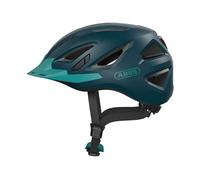 ABUS Casco Urbano Urban-I 3.0 - Casco para Bicicleta con luz Trasera, Visera y Cierre magnético - para Hombre y Mujer