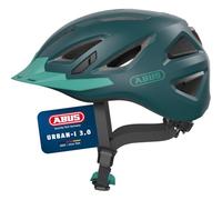 ABUS Casco Urbano Urban-I 3.0 - Casco para Bicicleta con luz Trasera, Visera y Cierre magnético - para Hombre y Mujer