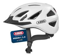 ABUS Casco Urbano Urban-I 3.0 - Casco para Bicicleta con luz Trasera, Visera y Cierre magnético - para Hombre y Mujer