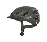 ABUS Casco urbano Urban-I 3.0 MIPS - casco de bicicleta con luz trasera, visera y cierre magnético para el tráfico urbano - para hombres y mujeres - gris mate, XL