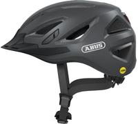 ABUS Casco urbano Urban-I 3.0 MIPS - casco de bicicleta con luz trasera, visera y cierre magnético para el tráfico urbano - para hombres y mujeres - gris mate, XL