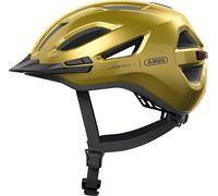 ABUS Casco Urbano Urban-I 4.0, Talla M, Amarillo | Casco de ciudad para hombre y mujer, 16 ventilaciones, red antiinsectos, apertura para coleta y cierre Fidlock, In-Mold