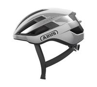 ABUS Casco WingBack bici de carretera – deportivo para adultos y adolescentes, plateado, talla L