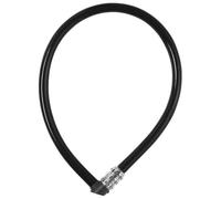 ABUS Cerradura de cable 3406C - cerradura de combinación - cable de acero de 55 mm de longitud con revestimiento de plástico - nivel de seguridad 1 - negro