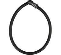 ABUS Cerradura de cable 4408C - Cerradura de combinación - Cable de acero de 65 cm de longitud con revestimiento de plástico - Nivel de seguridad 2 - Negro
