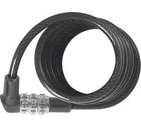ABUS cerradura de cable en espiral 3506C - 6 mm de espesor, cerradura de combinación flexible - nivel de seguridad 1 - 120 cm - Negro
