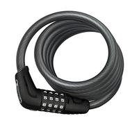 ABUS Cerradura de cable espiral Numero 5510C/180 con soporte SCMU - Cerradura para bicicletas con prácticos cilindros de combinación - Nivel de seguridad 3